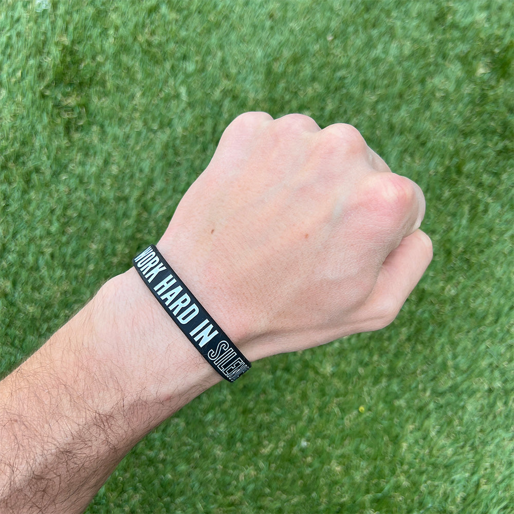 WORK HARD IN SILENCE Wristband - Southern Grace Creations