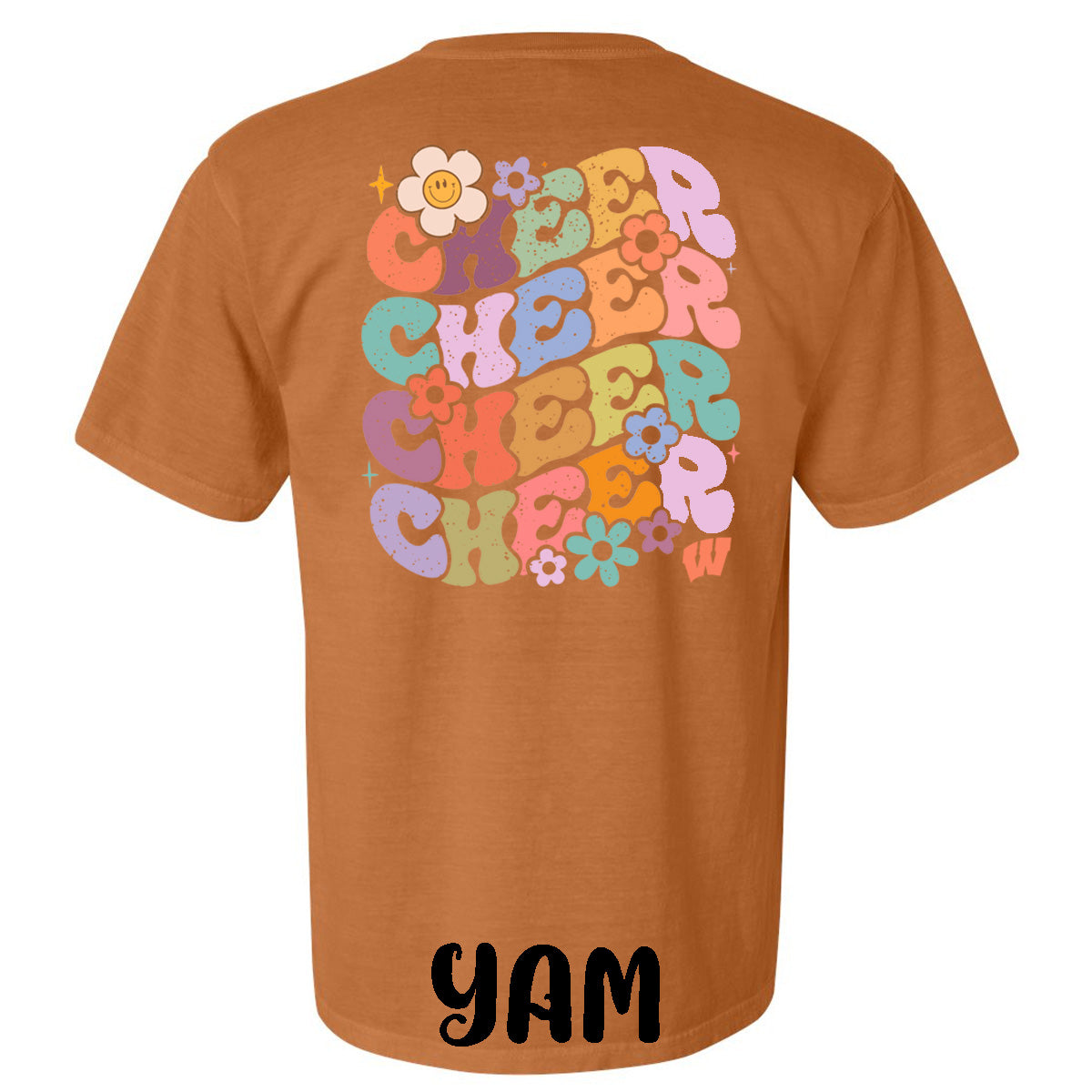 Windsor - Cheer Bubble Letters with Flowers - Comfort Color (Tee/Hoodie/Sweatshirt)