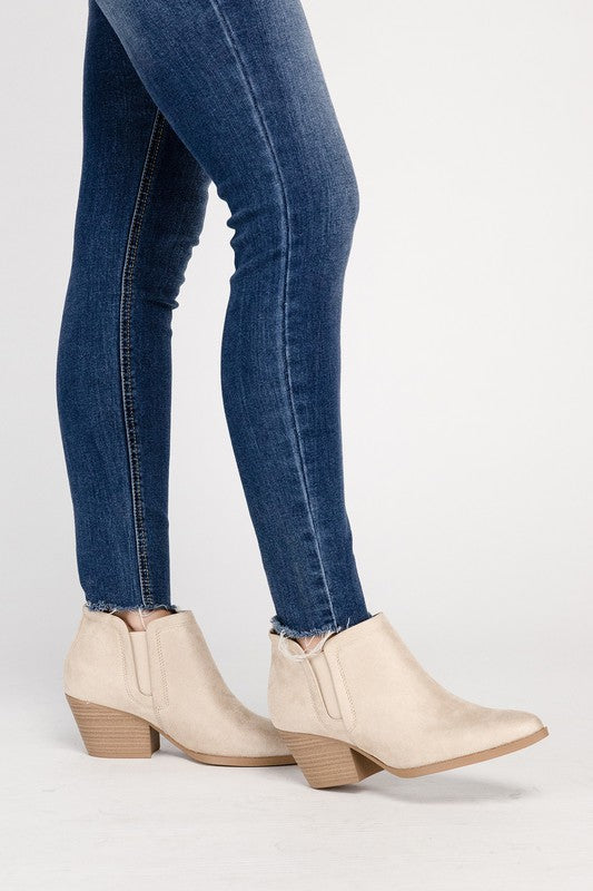 GWEN Suede Ankle Boots - Southern Grace Creations