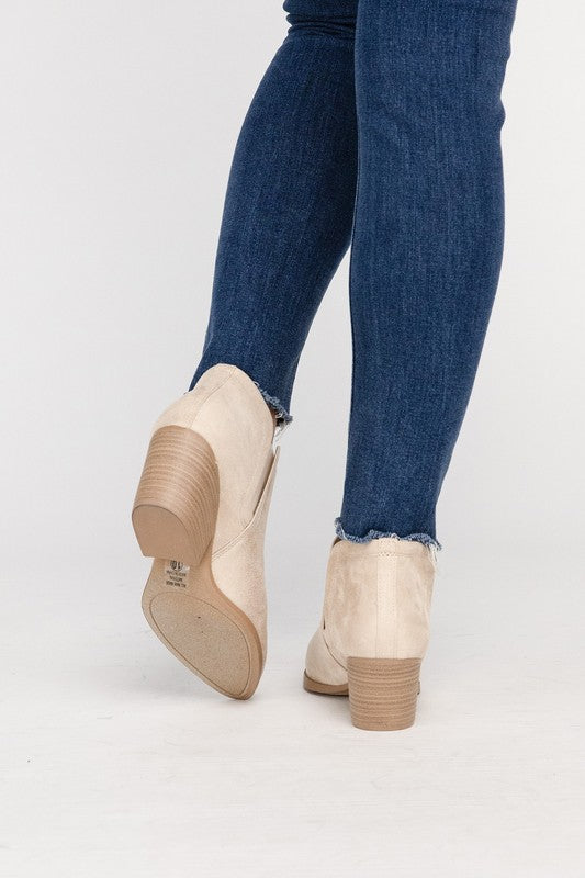 GWEN Suede Ankle Boots - Southern Grace Creations
