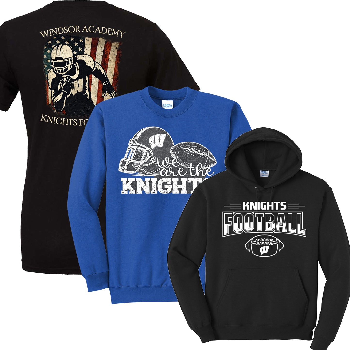 Windsor - "SAVE w/ The Bundle" • Football Short Sleeves/Sweatshirt/Hoodie Bundle