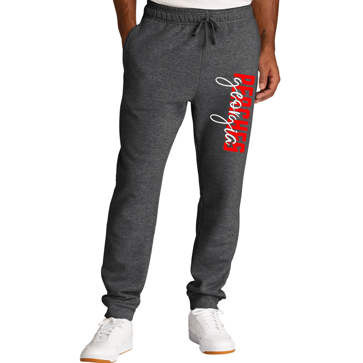 Peaches - Georgia Peaches Block Script - Core Fleece Jogger (PC78J/PC78YJ)