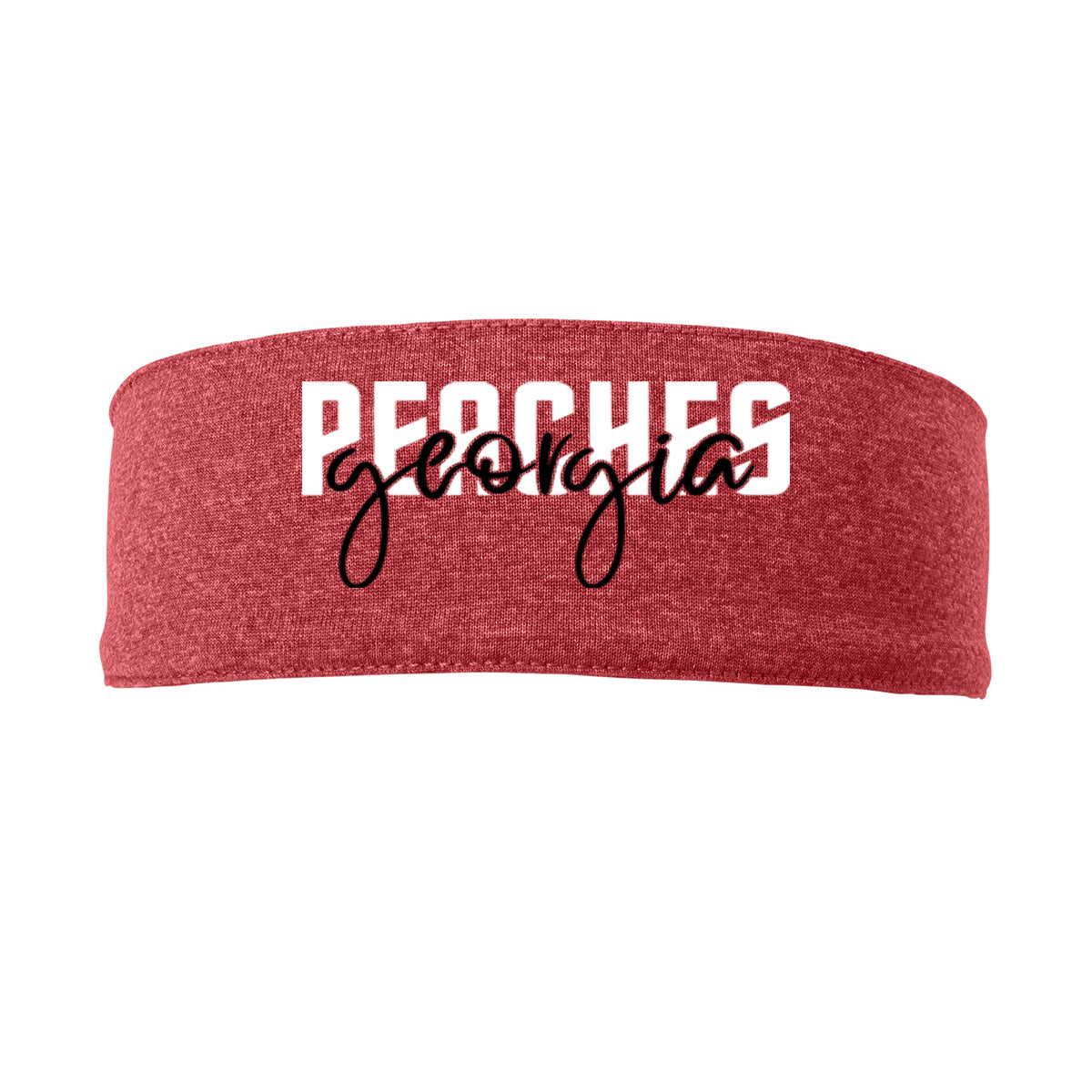 Peaches - Georgia Peaches Block Script - Contender Headband (STA46)