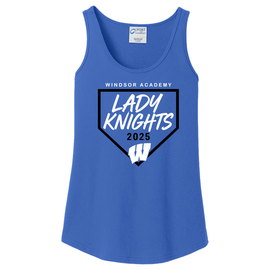 Windsor - Windsor Academy Home Plate Lady Knights 2025 W - True Royal (Tee/DriFit/Hoodie/Sweatshirt)