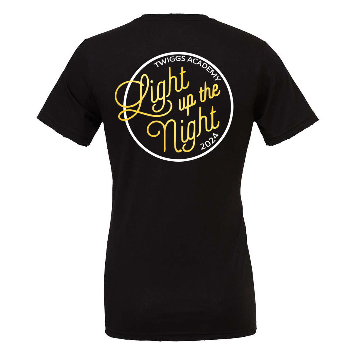 Twiggs Academy - Light Up The Night - Black (Tee/Hoodie/Sweatshirt) - Southern Grace Creations