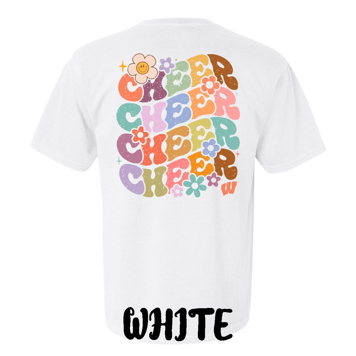 Windsor - Cheer Bubble Letters with Flowers - Comfort Color (Tee/Hoodie/Sweatshirt)
