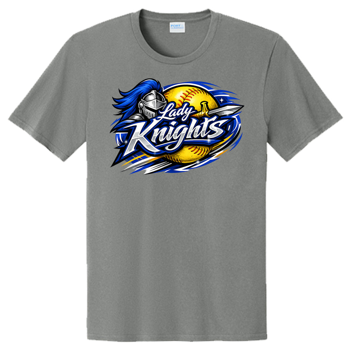 windsor - softball lady knights sword swirl - Sport Grey (Tee/Drifit/Sweatshirt/Hoodie)