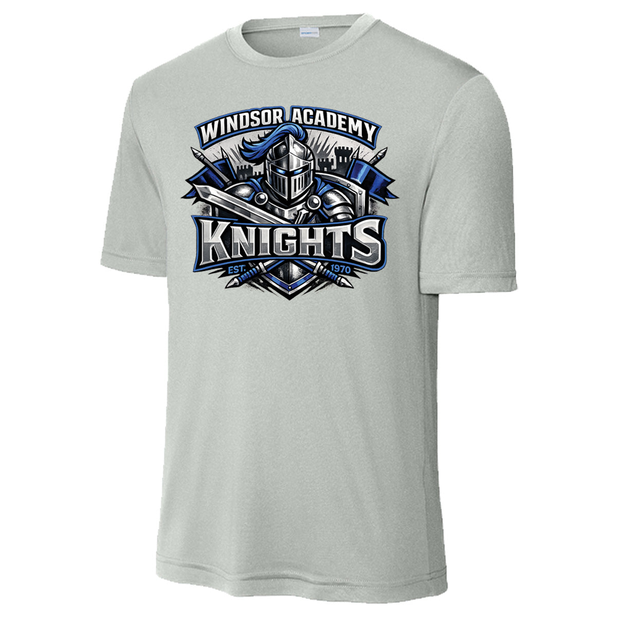 windsor - windsor knight sword shield castle - silver (Tee/Drifit/Sweatshirt/Hoodie)
