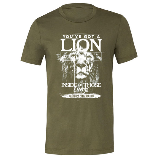 You've Got a Lion Inside of Those Lungs - Military Green (Tee/Hoodie/Sweatshirt) - Southern Grace Creations