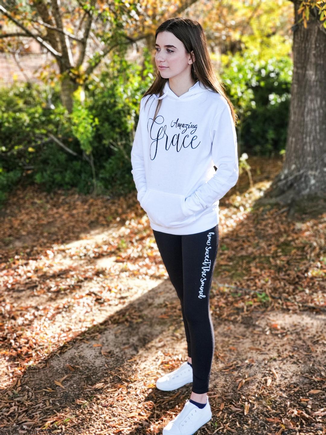 "Amazing Grace"  How sweet the sound!  Hoodie and legging set" - Southern Grace Creations