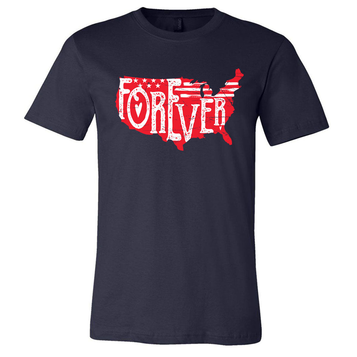 America Forever - Navy Tee - Southern Grace Creations