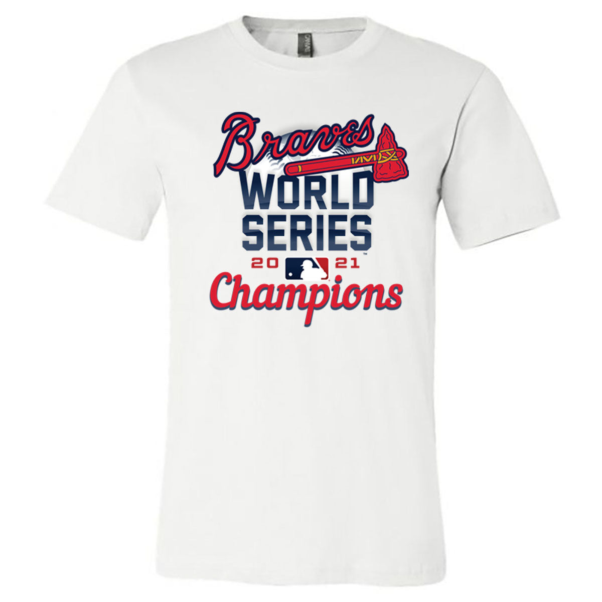 Atlanta Braves - Braves World Series 2021 Champions - White Tee - Southern Grace Creations