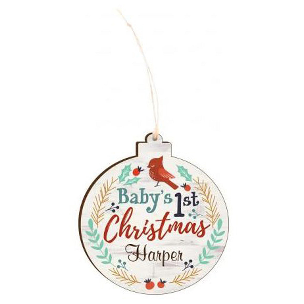 BABY'S FIRST ORNAMENT PERSONALIZED AND ENGRAVABLE - Southern Grace Creations