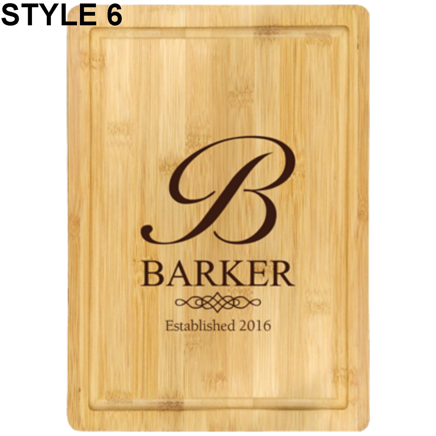 BAMBOO BLOCK CUTTING BOARD - Engravable (ZNHC0036) - Southern Grace Creations