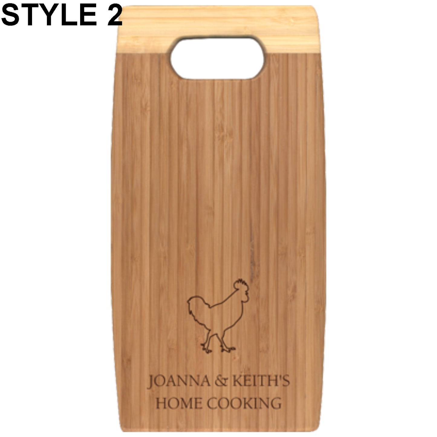 BAMBOO CUTTING BOARD - Engravable (ZNHC03) - Southern Grace Creations