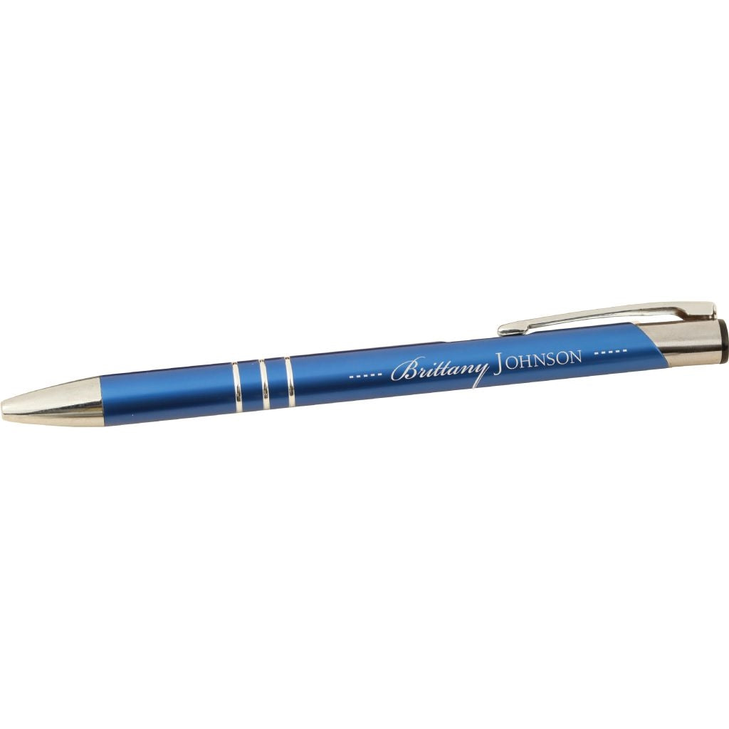 BLUE METAL PEN - Engravable (ZMCA31) - Southern Grace Creations