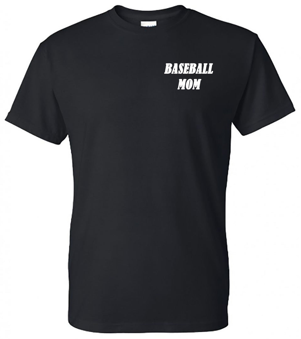 Baseball Flag Tee - Black Short Sleeve Tee - Southern Grace Creations