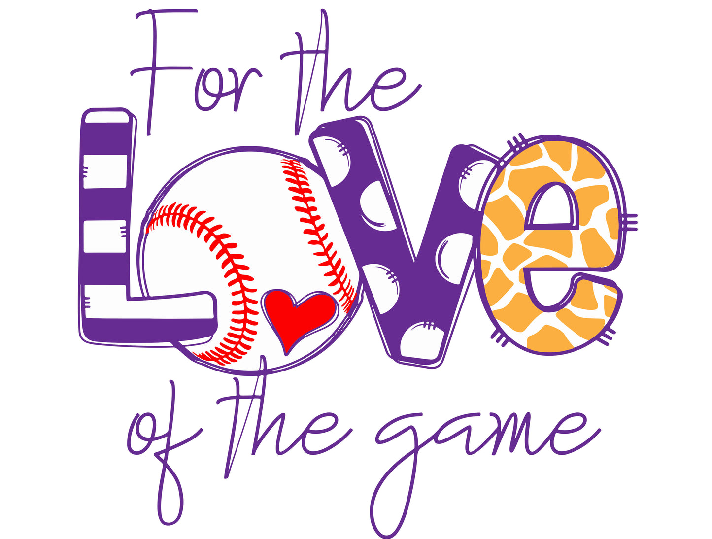 Baseball - For The Love Of The Game - Sport Grey Tee - Southern Grace Creations
