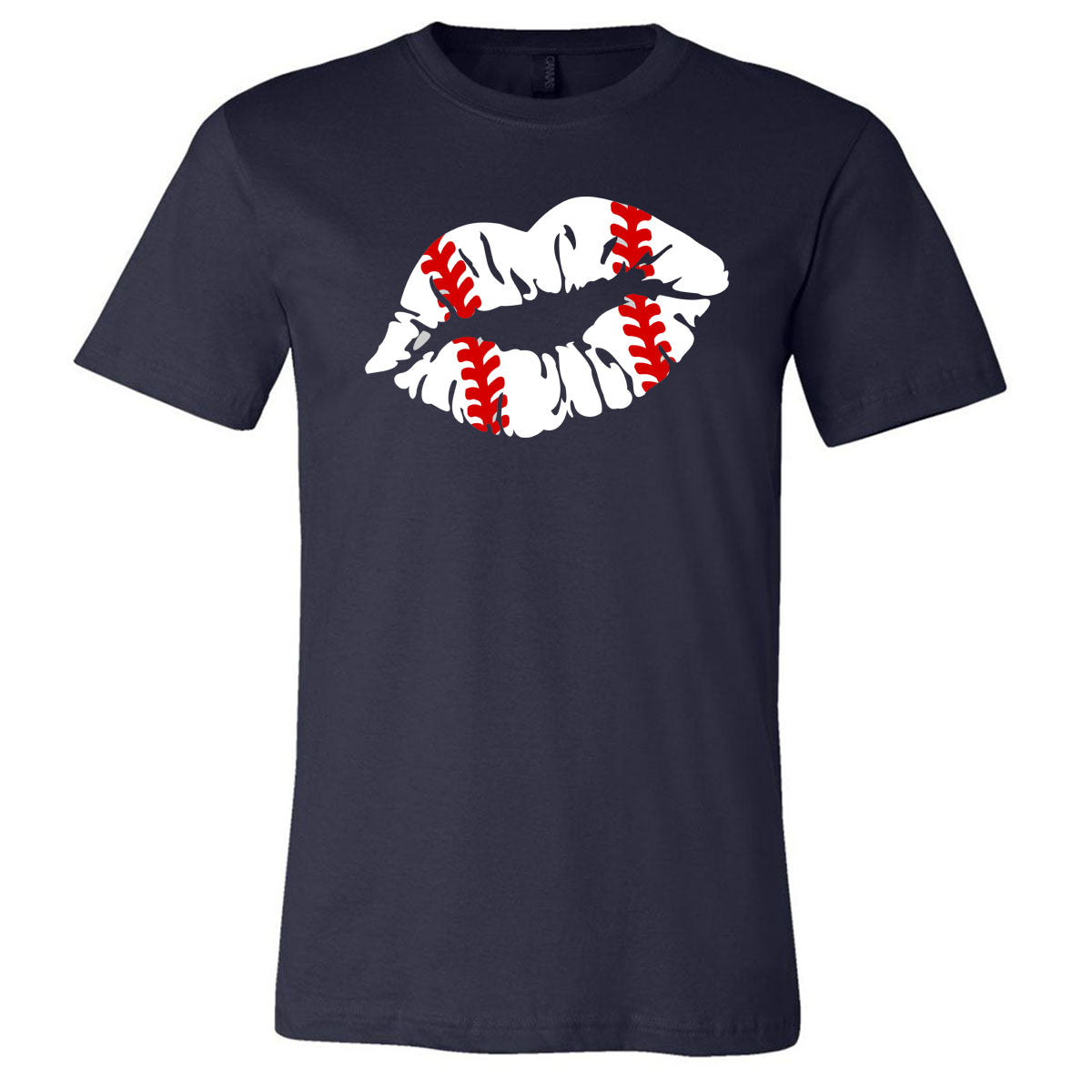 Baseball Lips - Short Sleeve Tee - Southern Grace Creations