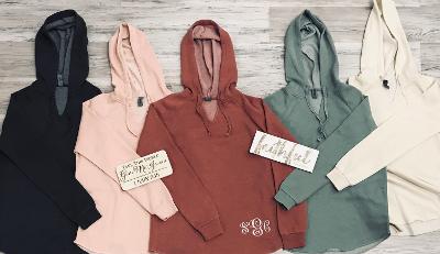 Blessed Beyond Measure Warm and Cozy Pastel Monogrammed Hoodie - Southern Grace Creations