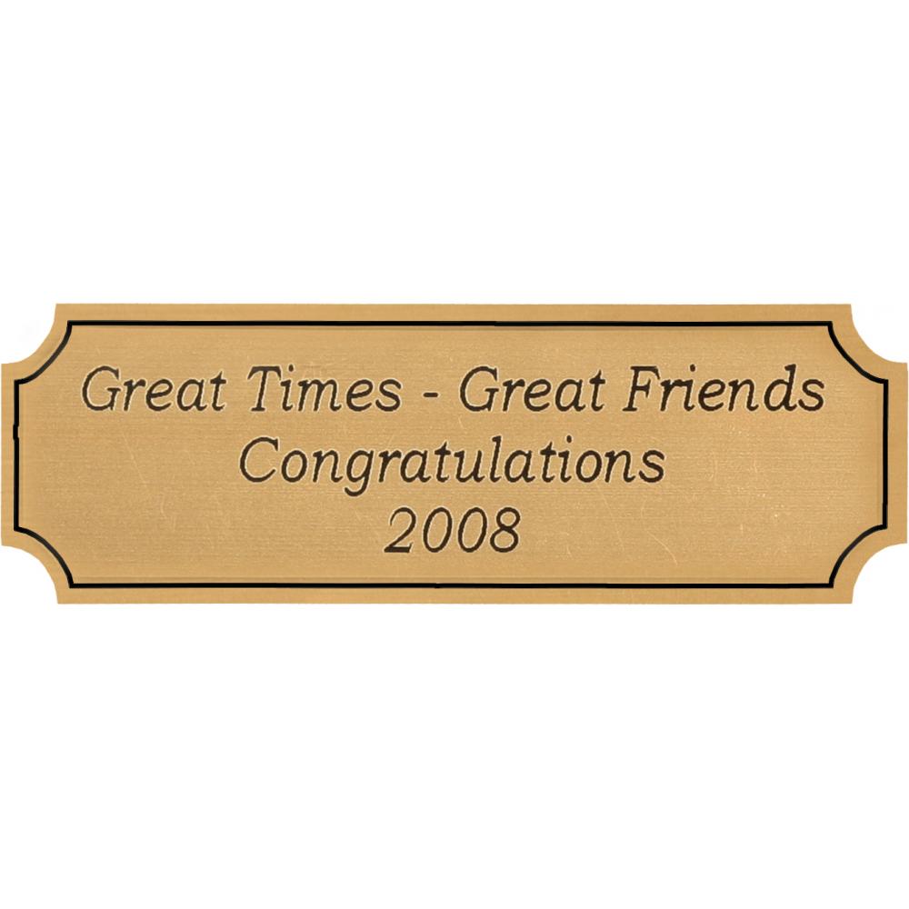 Brass Acrylic Plate Small - Southern Grace Creations