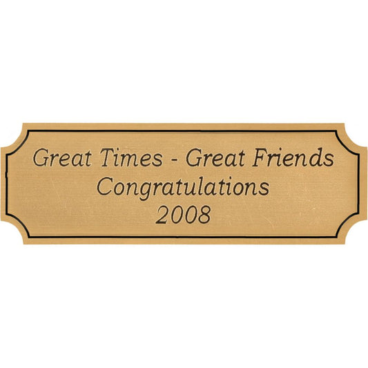 Brass Acrylic Plate Small - Southern Grace Creations