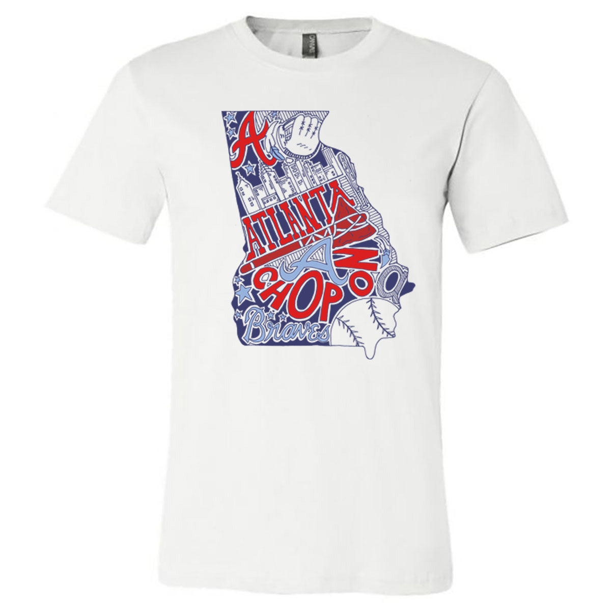 Braves State - White (Tee/Hoodie/Tank/Sweatshirt) - Southern Grace Creations