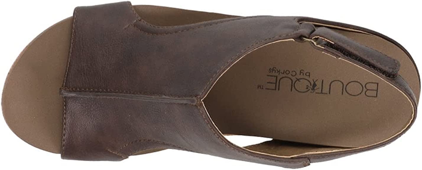 CARLEY WEDGE HEEL SANDALS - Chocolate Smooth - Southern Grace Creations