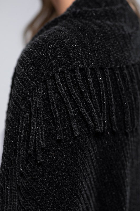 Chenille Cocoon - black - Southern Grace Creations