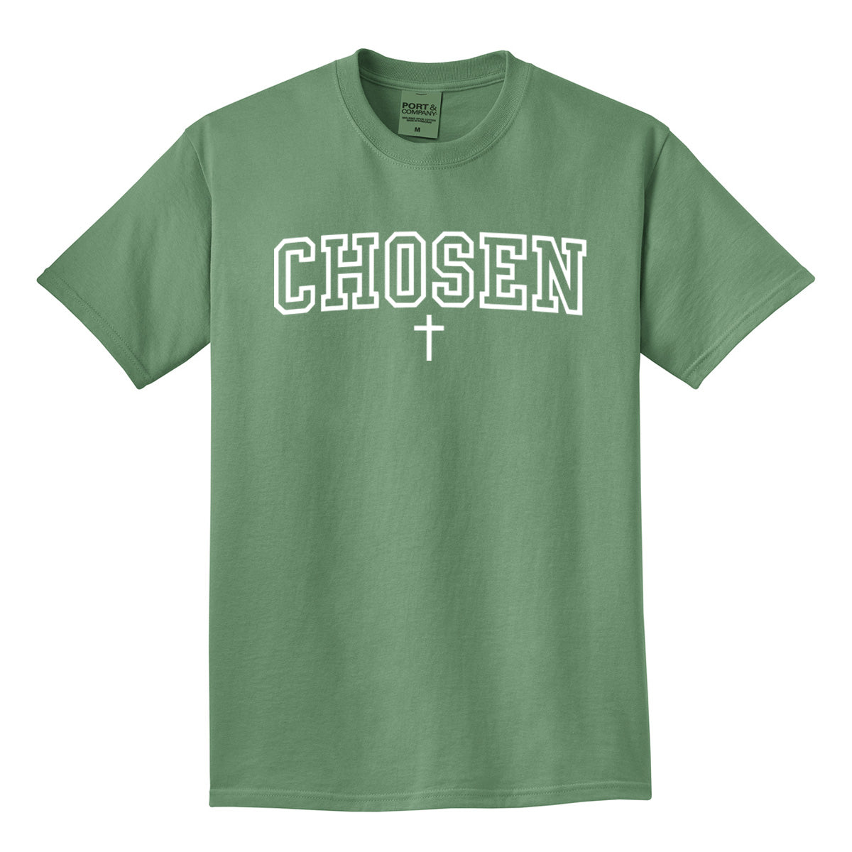 Chosen with Cross - Beach Wash® Garment-Dyed - Safari (Tee/Hoodie/Sweatshirt) - Southern Grace Creations