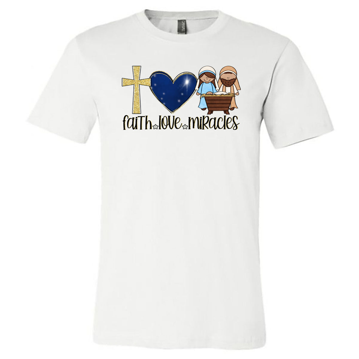 Christmas - Faith Love Miracles Tee - Southern Grace Creations