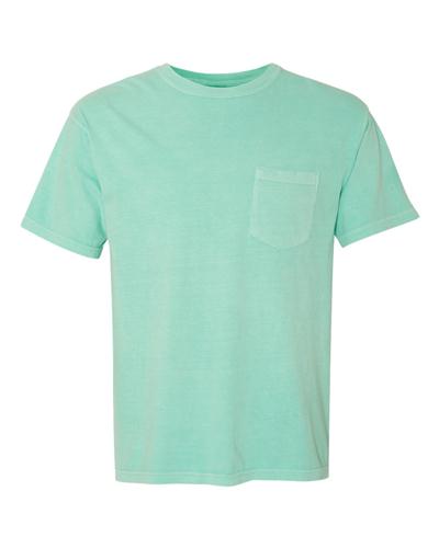 Comfort Color Monogram Pocket Tee - Southern Grace Creations