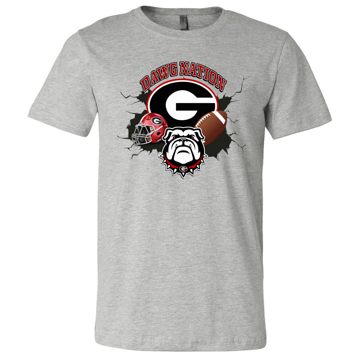 Dawg Nation - Athletic Heather (Tee/Hoodie/Sweatshirt) - Southern Grace Creations