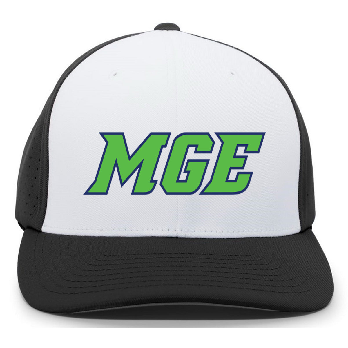 Elite - MGE Ball Cap - White/Navy/Navy - Southern Grace Creations