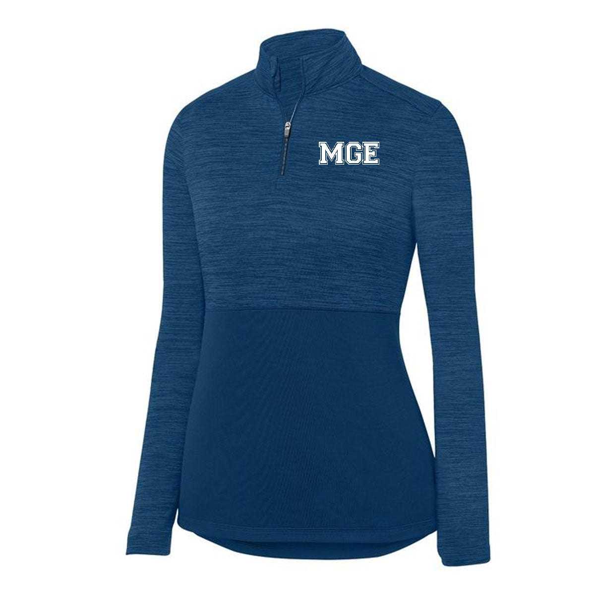 Elite - MGE LADIES SHADOW TONAL HEATHER 1/4 ZIP PULLOVER (2909) - Navy - Southern Grace Creations