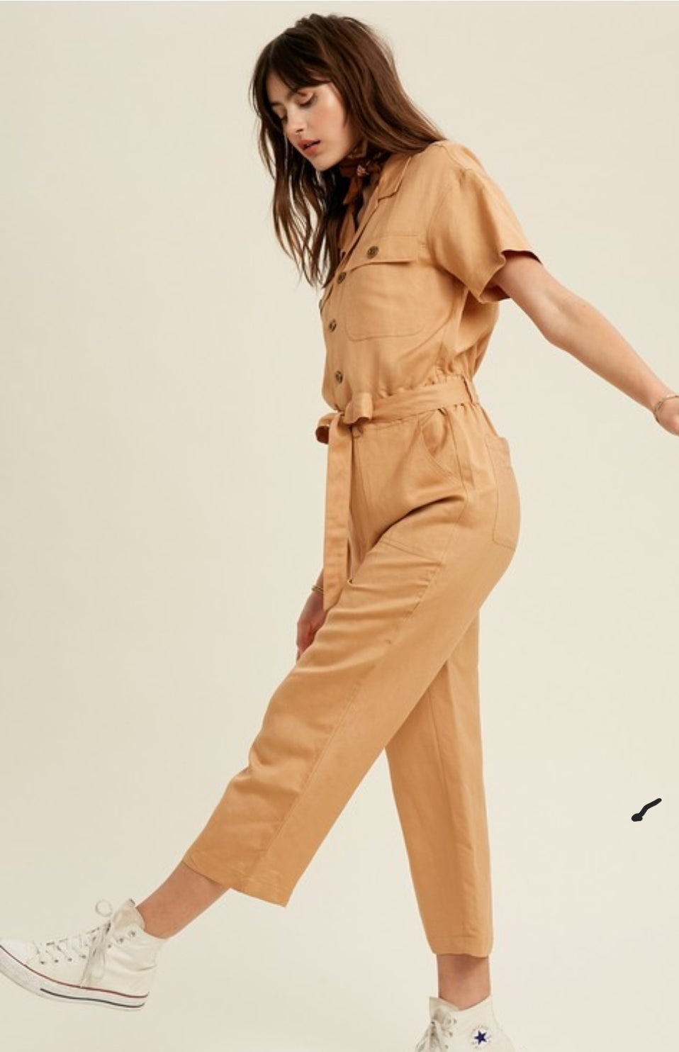 Emerson Jumpsuit-Clay - Southern Grace Creations
