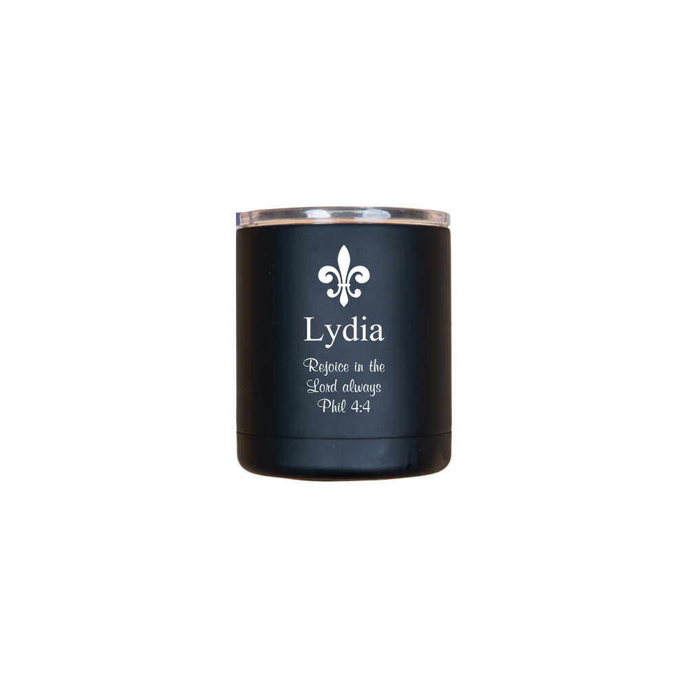 Engravable - Black Tumbler 12 Oz. - Southern Grace Creations