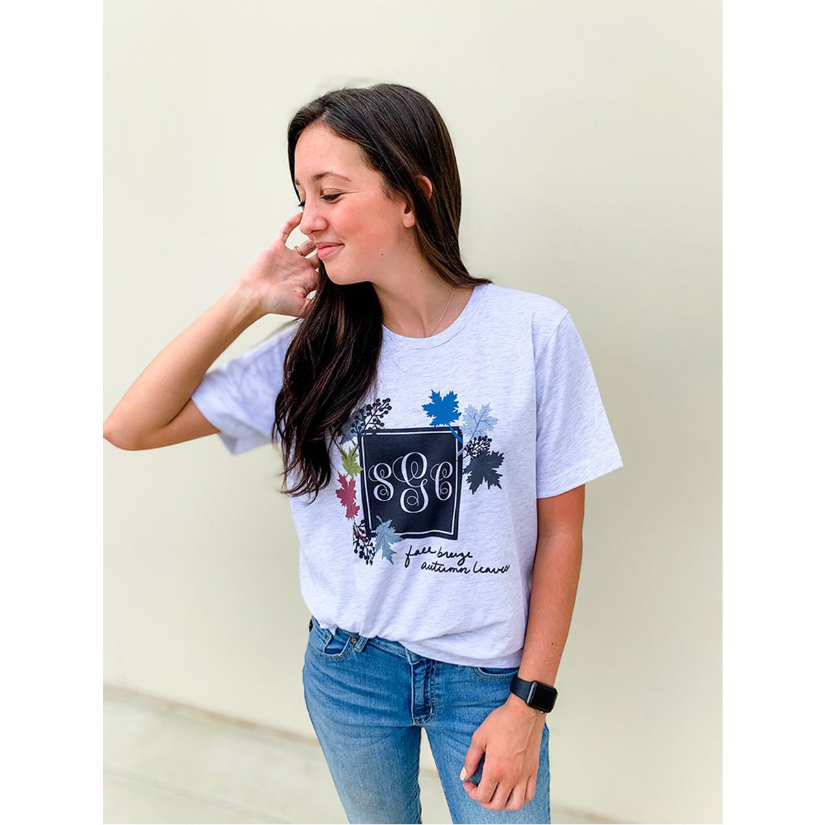 FALL BRINGS AUTUMN LEAVES - ASH SHORT/LONG SLEEVE TEE - Southern Grace Creations