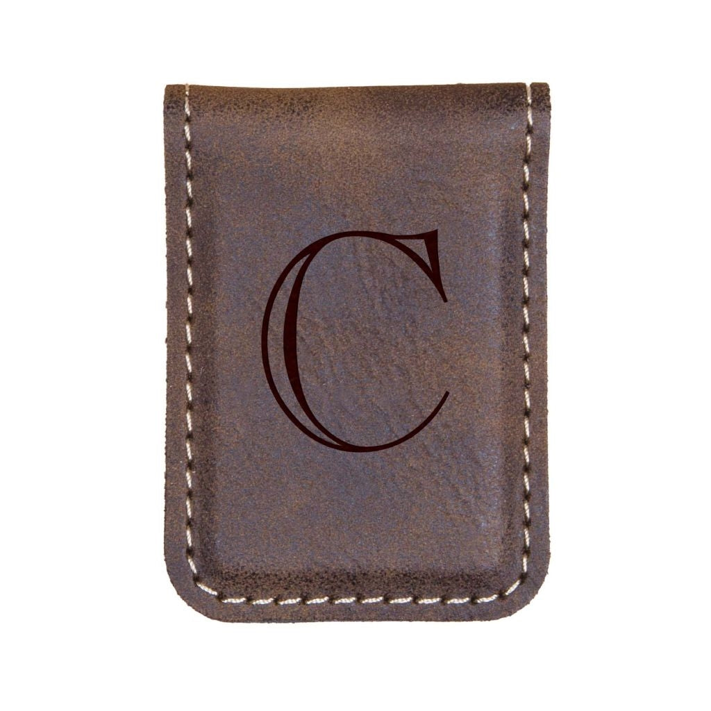 FAUX LEATHER MONEY CLIP - Engravable (ZMCC13) - Southern Grace Creations