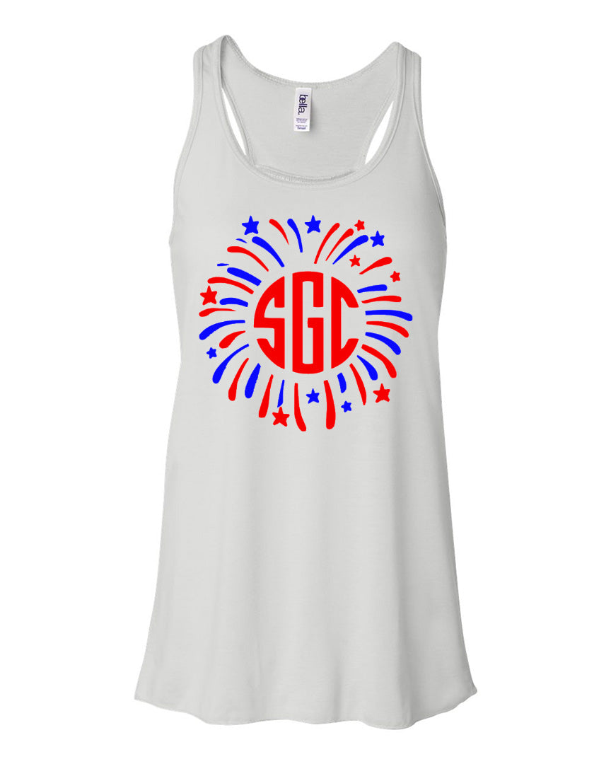 FIREWORKS MONOGRAM SHIRT - Southern Grace Creations