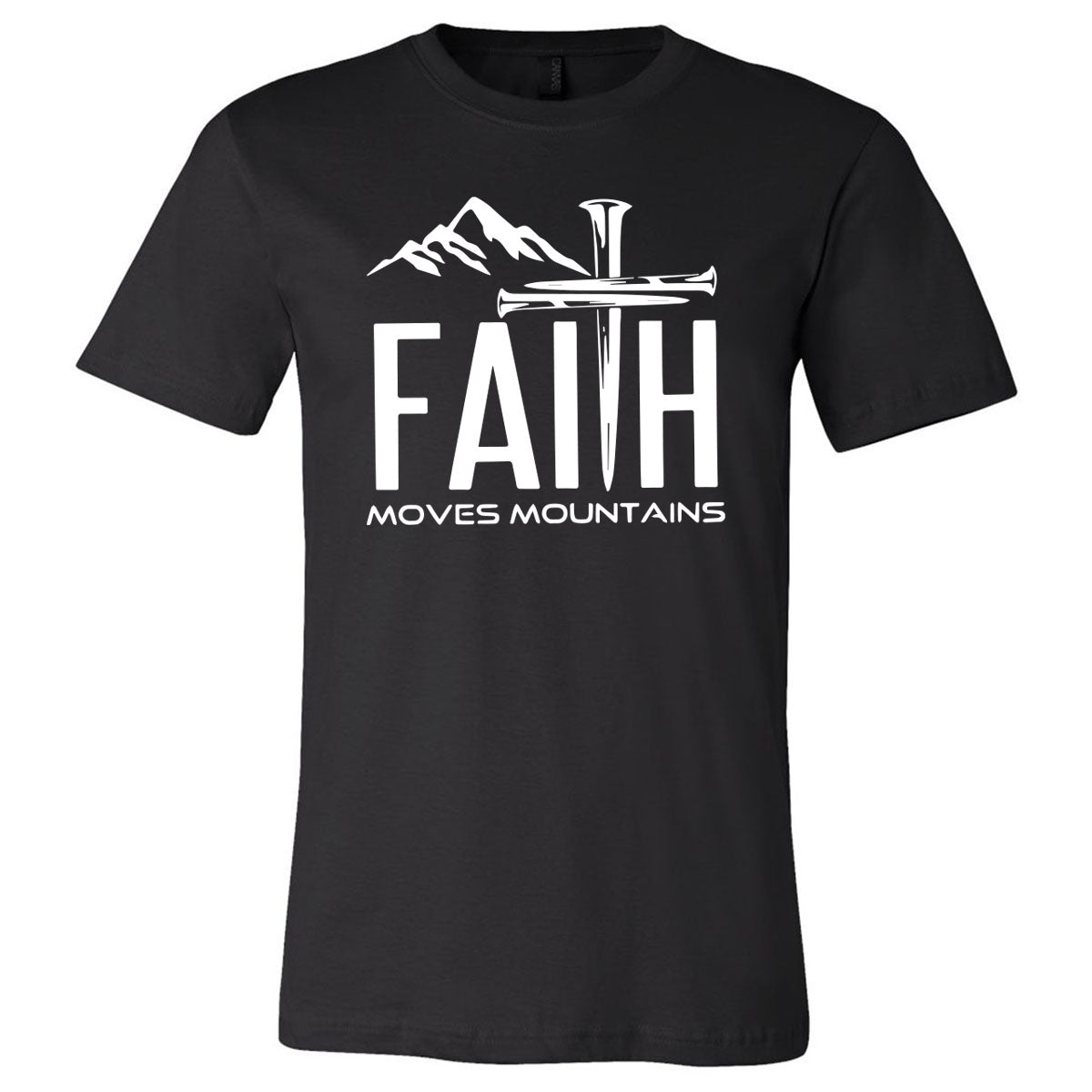 Faith Moves Mountains - Short Sleeve Tee - Southern Grace Creations