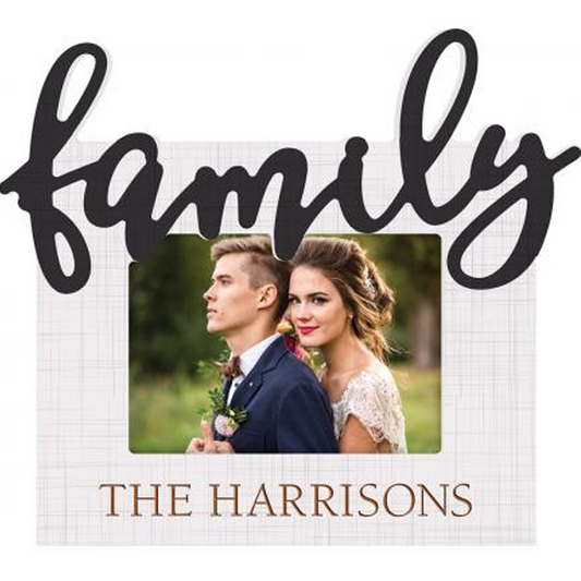 Family Photo - Laser Engravable Picture Frame - Southern Grace Creations