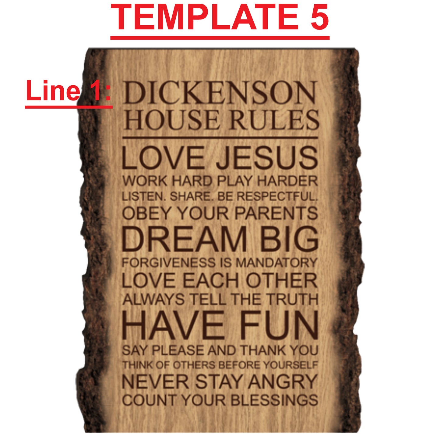 Faux Sliced Log Sign - Engravable (ZRLE0069) - Southern Grace Creations