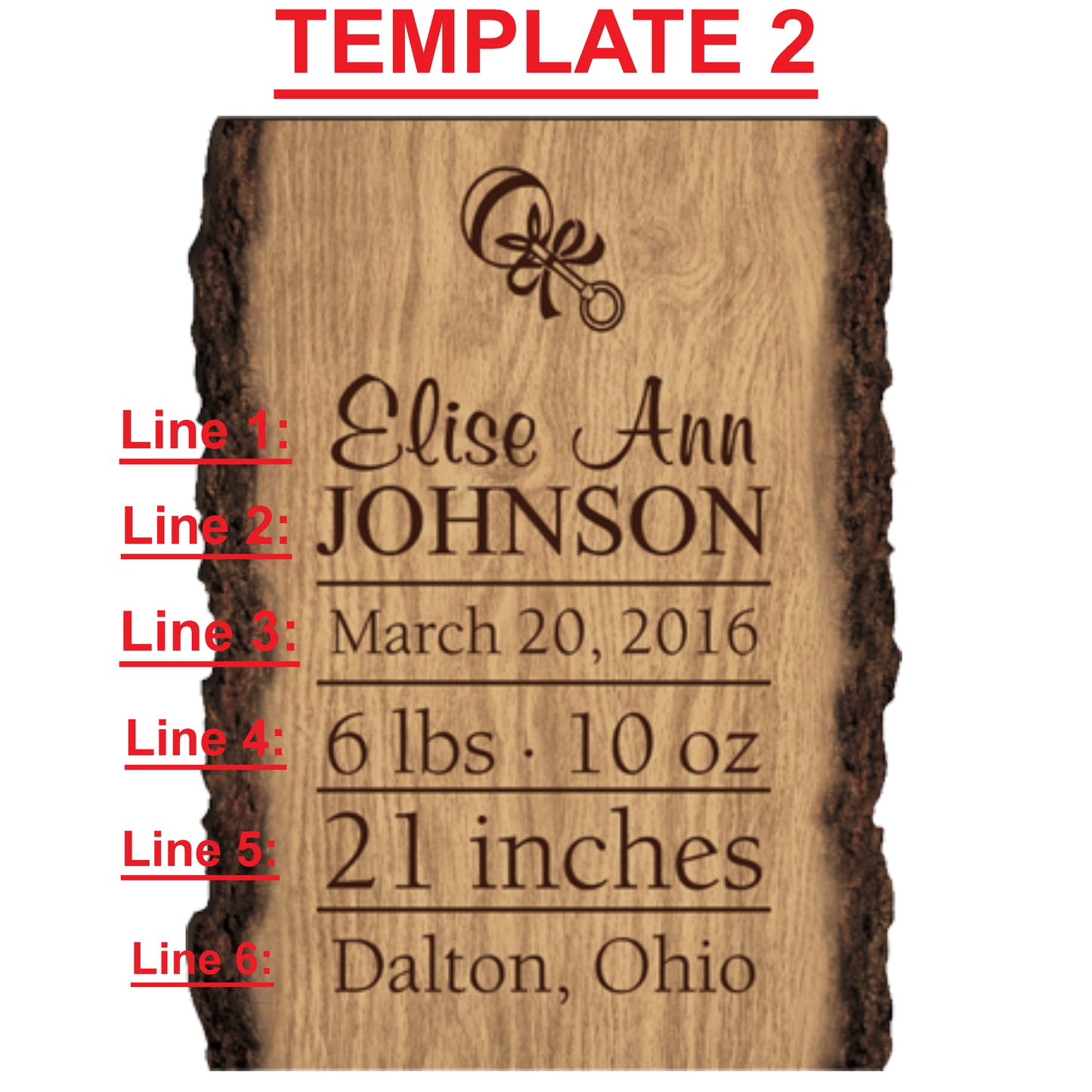 Faux Sliced Log Sign - Engravable (ZRLE0069) - Southern Grace Creations