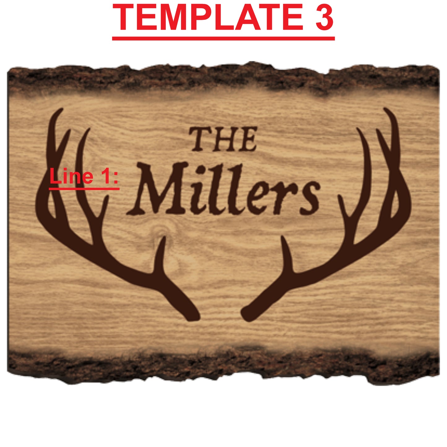 Faux Sliced Log Sign - Engravable (ZRLE0069) - Southern Grace Creations