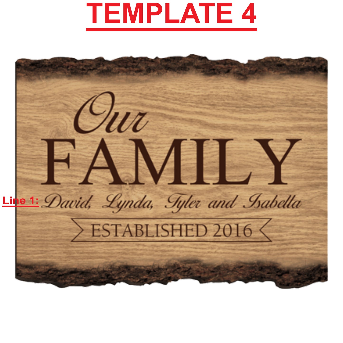 Faux Sliced Log Sign - Engravable (ZRLE0069) - Southern Grace Creations