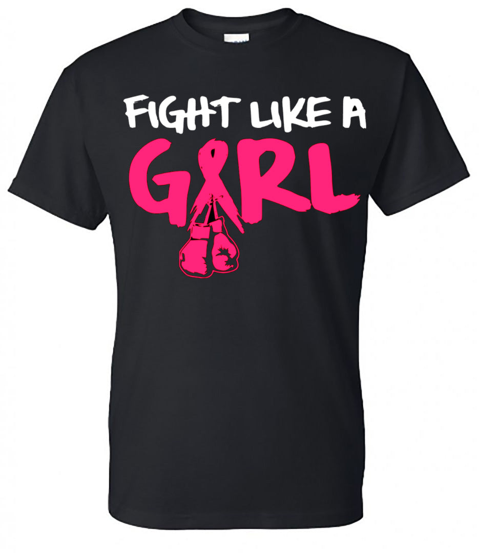 "Fight Like A Girl" - Breast Cancer Tee - Southern Grace Creations
