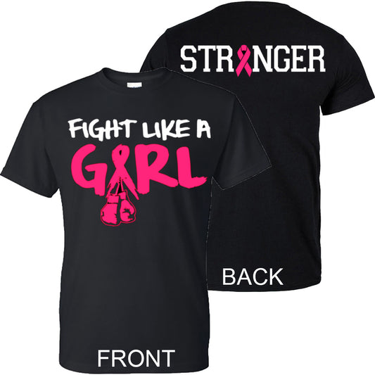 "Fight Like A Girl" - Breast Cancer Tee - Southern Grace Creations