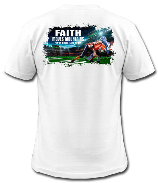 Football "Faith Moves Mountains" Tee - Southern Grace Creations