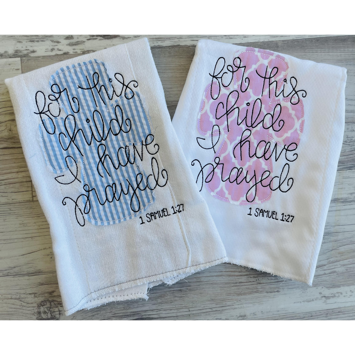 For This Child - Burp Cloth - Southern Grace Creations